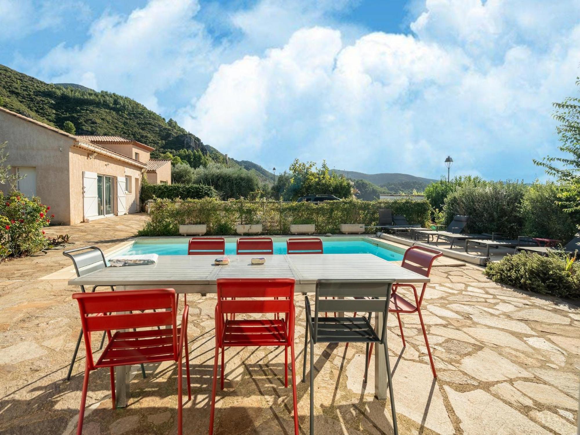 House In The South Of France With Private Pool Villa Roquebrun Bagian luar foto